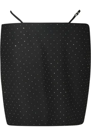 Chiara Ferragni Nederdel, Dame, Sort, S, Polyester, Bagside Lynlås Pyntet Nederdel