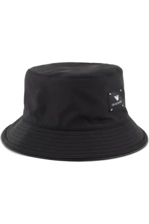 Emporio Armani Tilbehør, unisex, Sort, ONE SIZE, Nylon, Nylon Cloche Hat