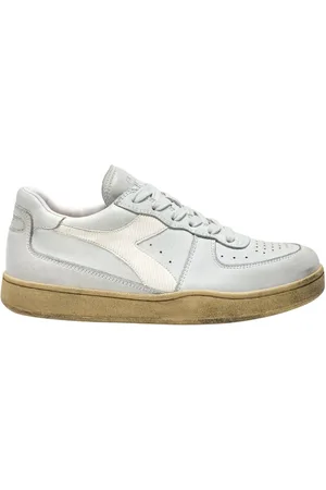 Diadora Sko, Herre, Hvid, 40 EU, Læder, Let Brugte Basketball Sneakers