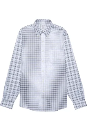 Brooks Brothers Skjorte, Herre, Blå, S, Bomuld, Regent Regular Fit Supima Bomuld Non-Iron Button Down Skjorte