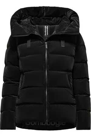 Bomboogie Jakke, Dame, Sort, 2XL, Nylon, Velvet-effekt Nylon Dunjakke
