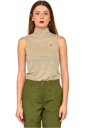 Patrizia Pepe Strik, Dame, , M, Lurex Fly Top Slim Fit