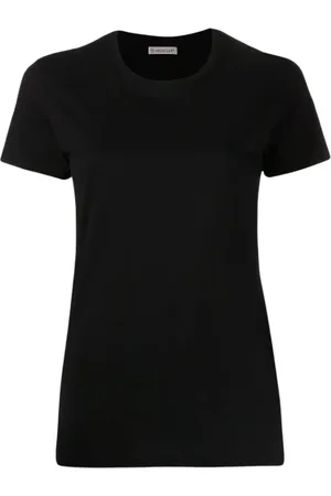 Moncler Top, Dame, Sort, XS, Bomuld, Clic Logo Tee