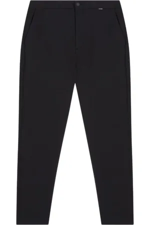 Calvin Klein Bukser, Herre, Blå, W28 L32, Bomuld, Comfort Knit Tapered Bukser