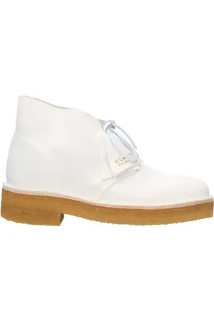 Clarks Sko, Dame, Hvid, 40 EU, Læder, Ankelstøvler