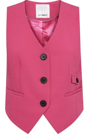 Co`Couture Jakke, Dame, Lyserød, S, Uld, Tailor Vest Waistcoat Flash