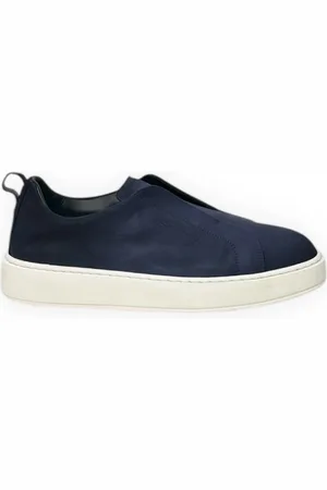 santoni Sko, Herre, Blå, 41 EU, Sejrs Sneakers til et Vindende Look