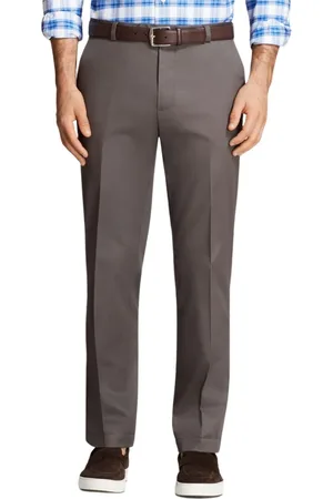 Brooks Brothers Bukser, Herre, Grå, W33, Bomuld, Grå Stretch Bomulds Chinos