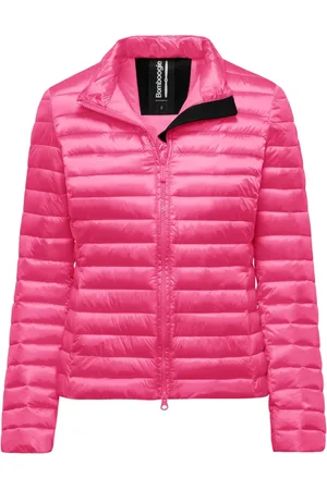 Bomboogie Jakke, Dame, Lyserød, S, Nylon, Lysende nylonjakke med fjerlet vattering