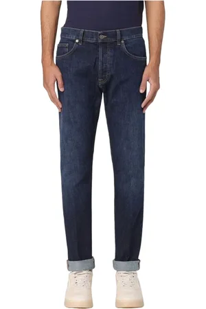 Dondup Jeans, Herre, Blå, W33, Denim, Almindelige denimstræk jeans