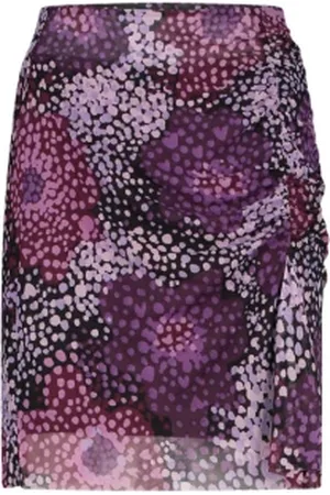 Fabienne Chapot Nederdel, Dame, Flerfarvet, XL, Uld, Draperet Mesh Midi Nederdel