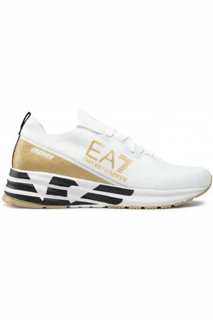 EA7 Sko, Herre, Hvid, 38 1/2 EU, Polyester, Sneakers