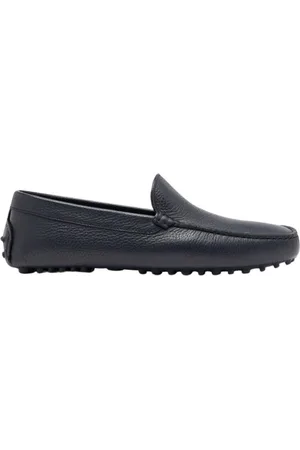 Scarosso Sko, Herre, Blå, 46 EU, Læder, Blå Læder Driving Loafers