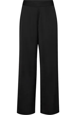 Co`Couture Bukser, Dame, Sort, XL, Uld, Enkle Elastik Talje Bukser i Sort