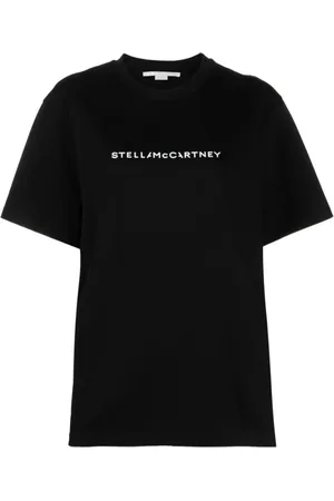 Stella McCartney Top, Dame, Sort, XS, Bomuld, Iconic Logo Print T-shirt