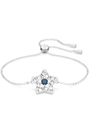 Swarovski Tilbehør, Dame, Grå, ONE SIZE, Crystal Armbånd Blå Stjerne