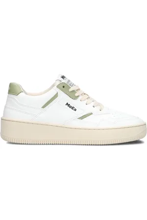 MOEA Sko, Dame, Hvid, 38 EU, Uld, Hvide Lave Sneakers til Kvinder