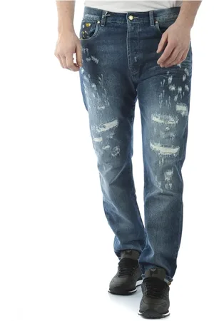 D.A. Daniele Alessandrini Jeans, Herre, Blå, W31, Bomuld, Jeans
