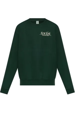 Sporty & Rich Sweathshirts & Hoodies, unisex, Grøn, XL, Bomuld, NY 94 Crewneck