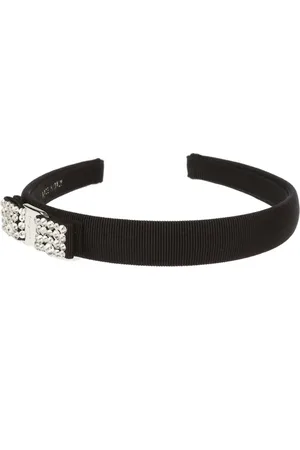 Salvatore Ferragamo Tilbehør, Dame, Sort, ONE SIZE, Appliqued Hårbøjle