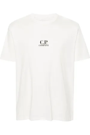 C.P. Company Top, Herre, Hvid, XL, Bomuld, Britisk Sailor T-shirt