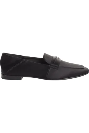 Emporio Armani Sko, Dame, Sort, 40 EU, Satin, Elegante Moderne Loafers