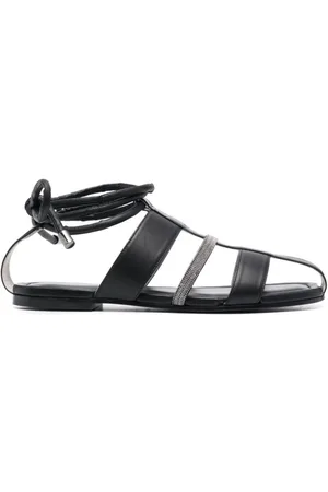 Fabiana Filippi Sko, Dame, Sort, 37 1/2 EU, Flade sandaler