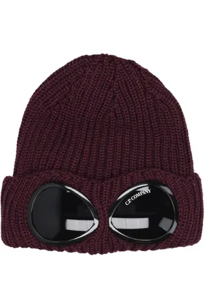 C.P. Company Tilbehør, Herre, Rød, ONE SIZE, Uld, Merino Uld Goggle Hue