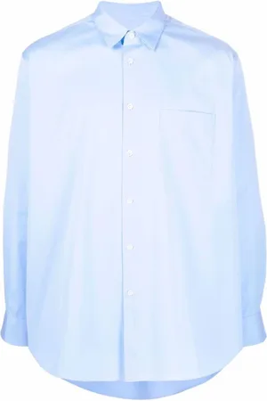 Comme des Garçons Skjorte, Herre, Blå, XL, Elegant Herreskjorte