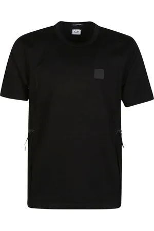 C.P. Company Top, Herre, Sort, M, Bomuld, Merceriseret Jersey T-shirt