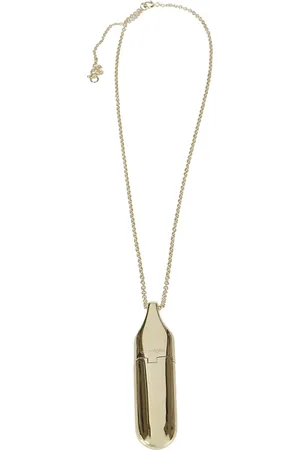 Courrèges Tilbehør, Dame, Gul, ONE SIZE, Uld, Flask Halskæde