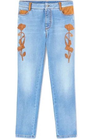 ERMANNO SCERVINO Jeans, Dame, Blå, M, Bomuld, Slim-fit Jeans