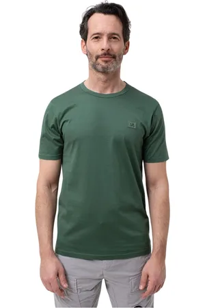 C.P. Company Top, Herre, Grøn, XL, Uld, Grøn Logo T-shirt