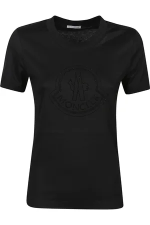 Moncler Top, Dame, Sort, XL, Bomuld, 999 Nero T-Shirt