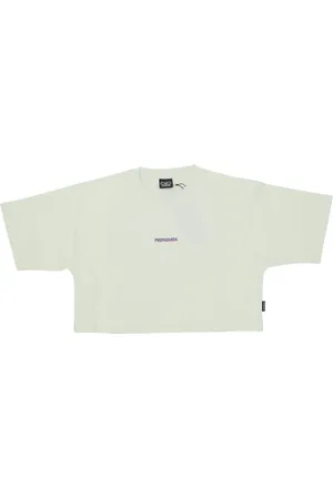 Propaganda Top, Dame, , L, Bomuld, Kortærmet Crop Top Tee