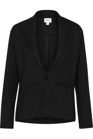 Saint Tropez Jakke, Dame, Sort, XL, Klassisk Sort Blazer Jakke
