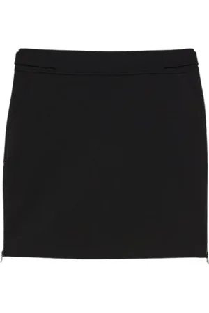 Max Mara Nederdel, Dame, Sort, M, Austero Kort Nederdel med Lynlåsdetalje