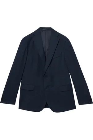 Brooks Brothers Jakke, Herre, Blå, 4XL, Uld, Virgin Ulddragt