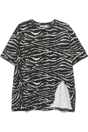 The Attico Top, Dame, Sort, 2XS, Bomuld, Crew Neck T-Shirt