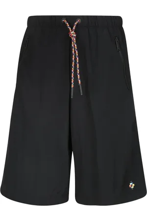 MARCELO BURLON Shorts, Herre, Sort, S, Polyester, Casual Shorts