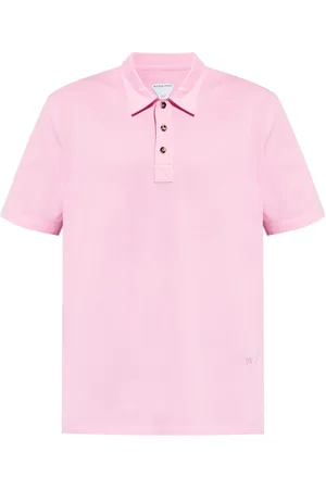 Bottega Veneta Top, Herre, Lyserød, XL, Bomuld, Polo med logo