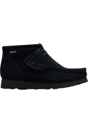 Clarks Sko, Herre, Sort, 40 EU, Læder, Luksus GTX Wallabee Boot med Gore-Tex®