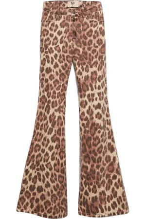ANIYE BY Jeans, Dame, Brun, W30, Leopard Flare Jeans