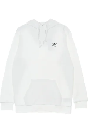 adidas Sweathshirts & Hoodies, Herre, Hvid, XL, Bomuld, Essential Hoodie med Kængurulomme