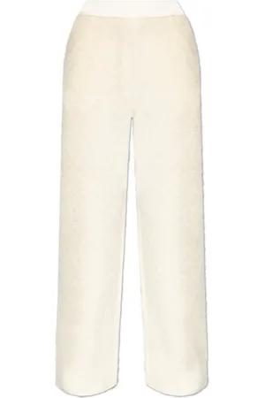 Moncler Bukser, Dame, , S, Bomuld, Logo Patch Teddy Track Pants