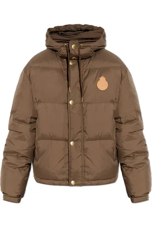 Sporty & Rich Jakke, Dame, Brun, XS, Læder, Crown Puffer Jakke
