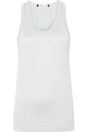 Fabiana Filippi Top, Dame, Hvid, S, Bomuld, Ærmeløs top