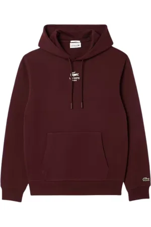 Lacoste Sweathshirts & Hoodies, Herre, Rød, XL, Printed Hoodie