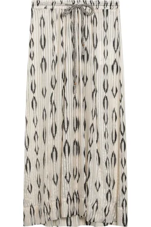 Isabel Marant Nederdel, Dame, Flerfarvet, S, Uld, Lang Nederdel med Stilfuldt Design
