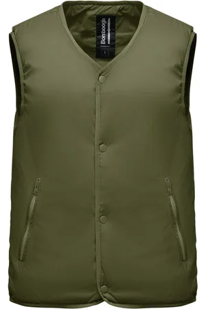 Bomboogie Jakke, Herre, Grøn, 2XL, Nylon, Padded Vest i Nylon